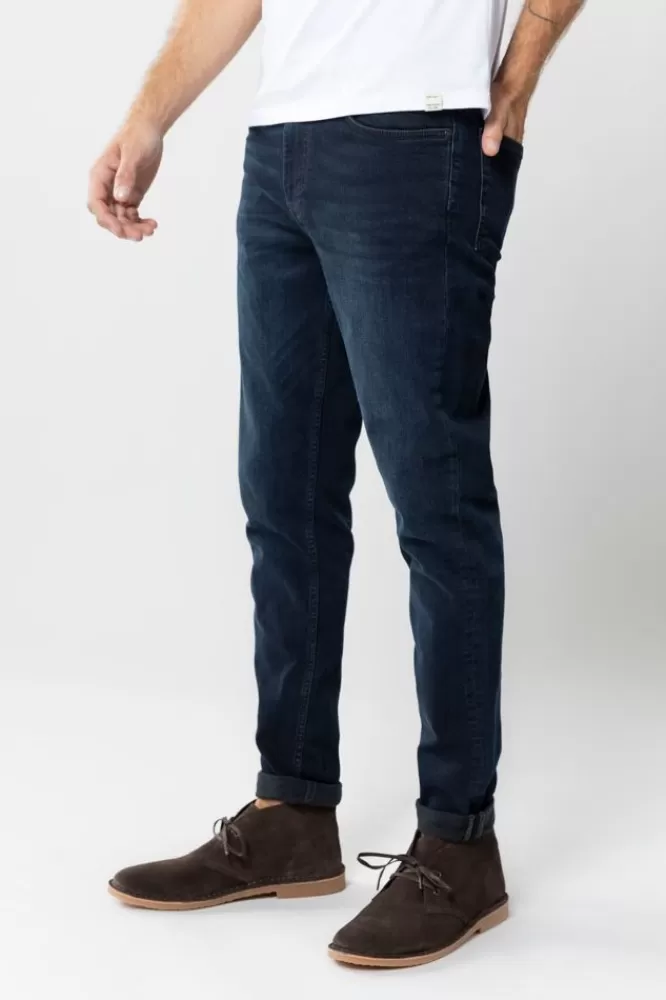 Heren * Jeans-Porter Blue Black Slim Fit Jeans