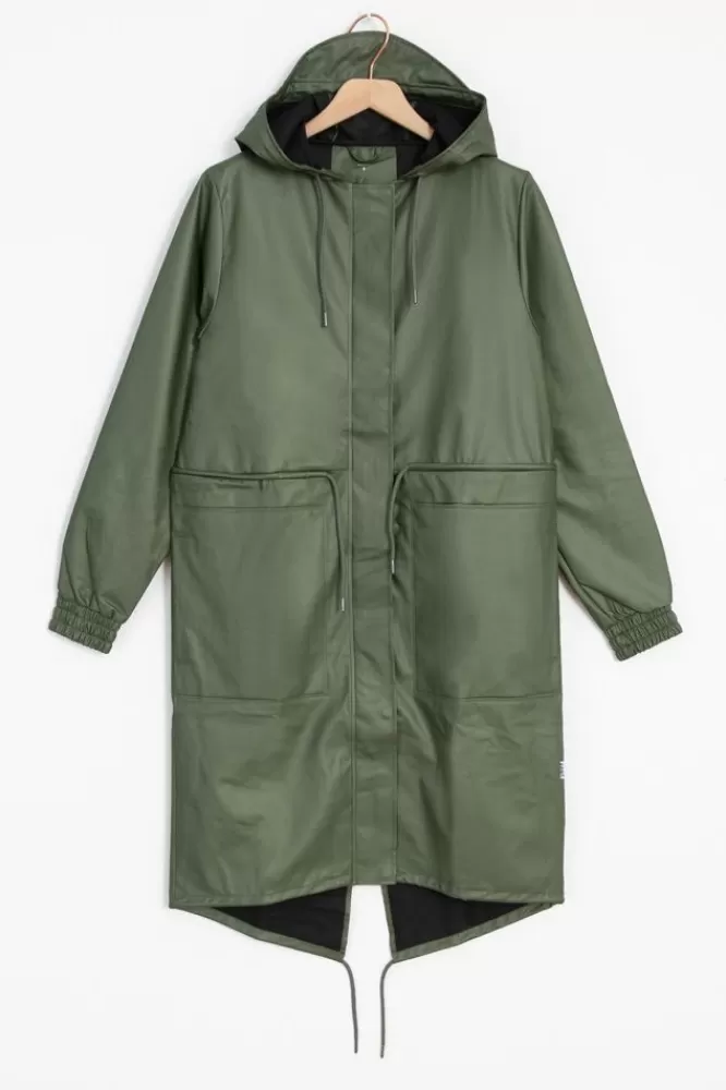 Dames Rains Jassen- 18550 String Parka Groen