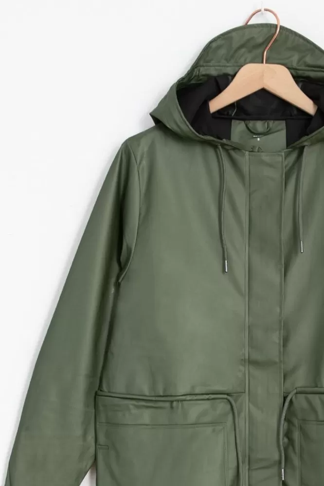 Dames Rains Jassen- 18550 String Parka Groen