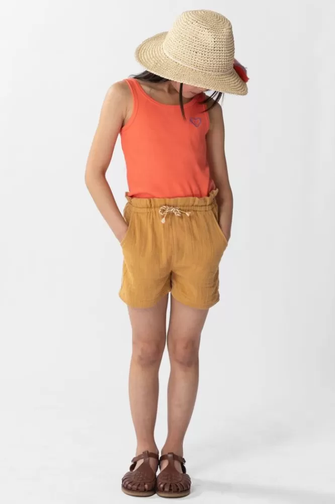 Kids * T-Shirts En Tops-Rib Singlet Met Borduursel