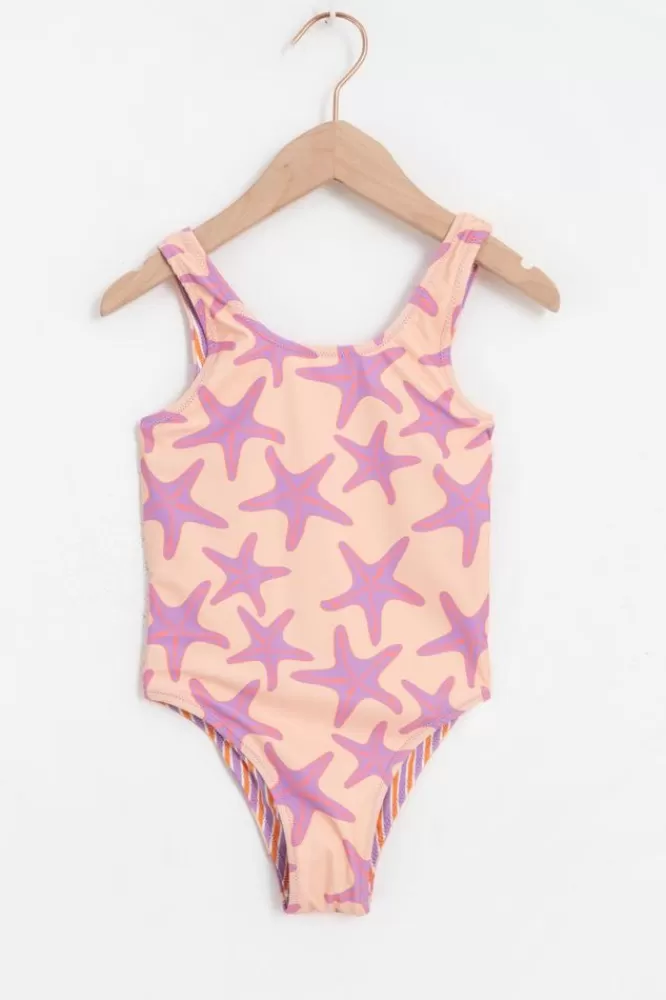 Kids Shiwi Swimwear-Roze Badpak Met Print