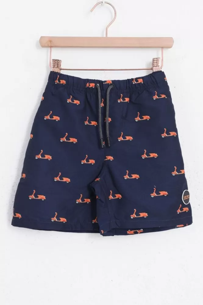 Kids Shiwi Swimwear- Donkerblauwe Zwembroek Scooter