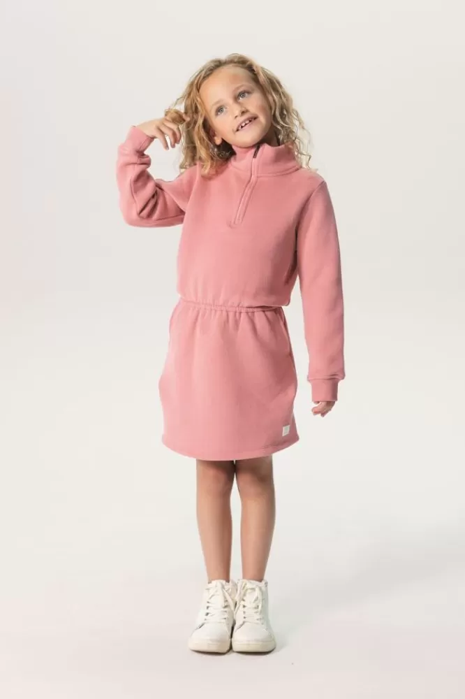 Kids * Jurken-Sweater Jurk Met Rits En Elastische Taille