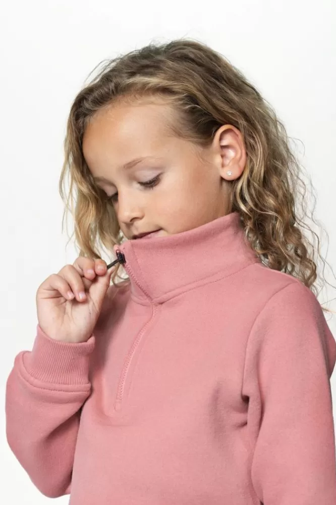 Kids * Jurken-Sweater Jurk Met Rits En Elastische Taille