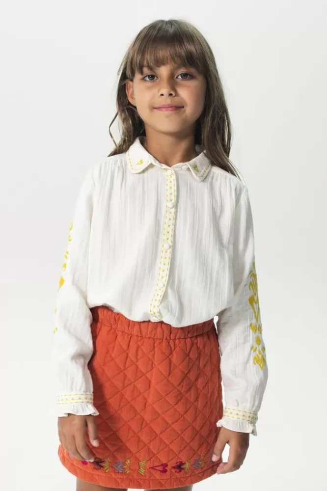 Kids * Blouses-Te Blouse Met Geborduurde Details