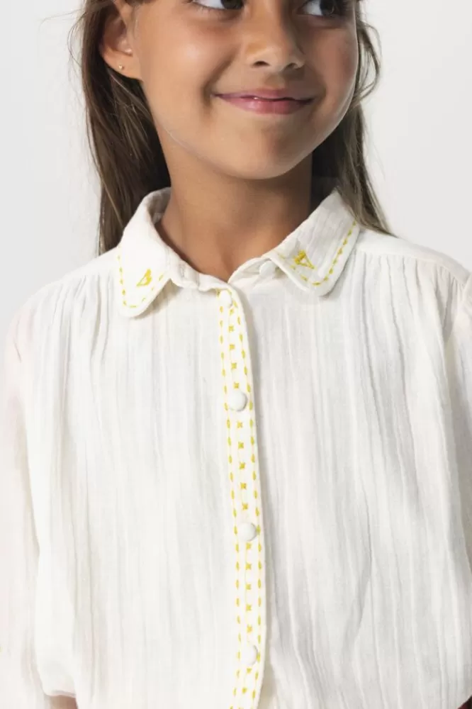 Kids * Blouses-Te Blouse Met Geborduurde Details