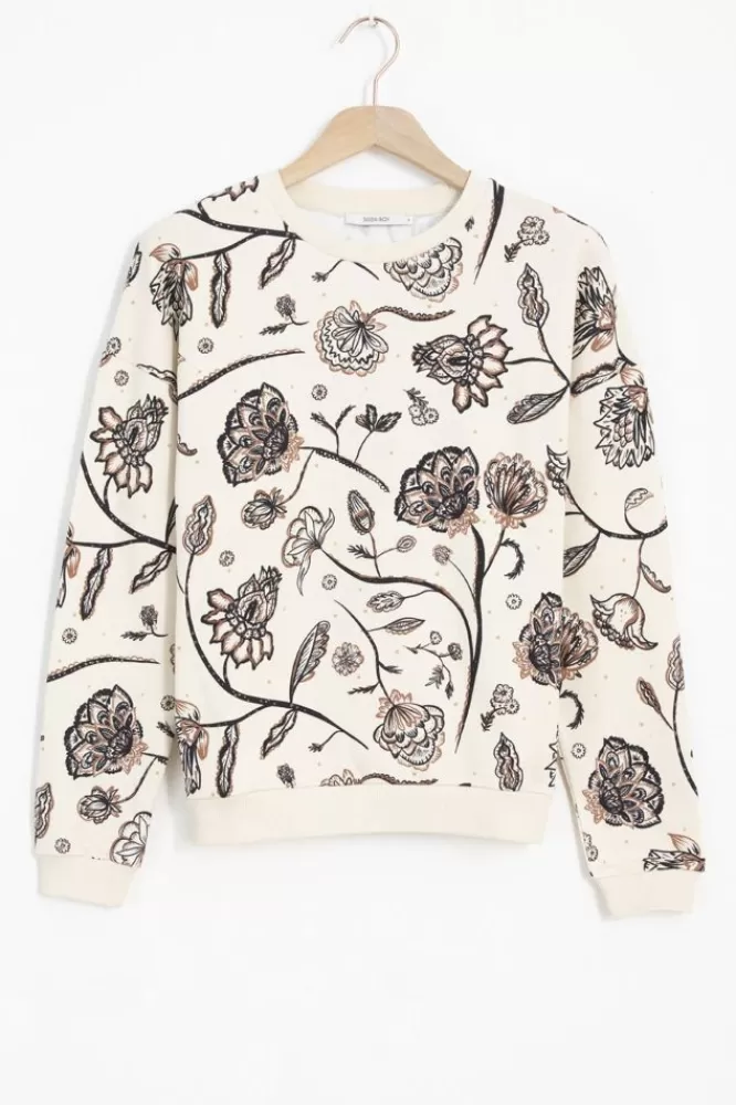 Dames Truien En Vesten-TeSweaterMetBloemenprint