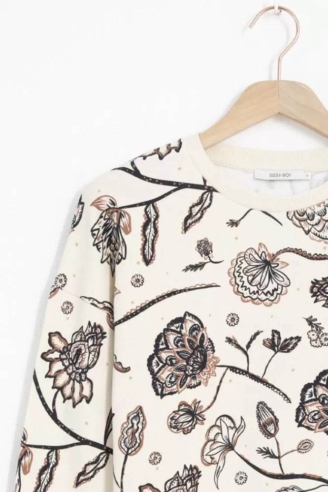 Dames Truien En Vesten-TeSweaterMetBloemenprint