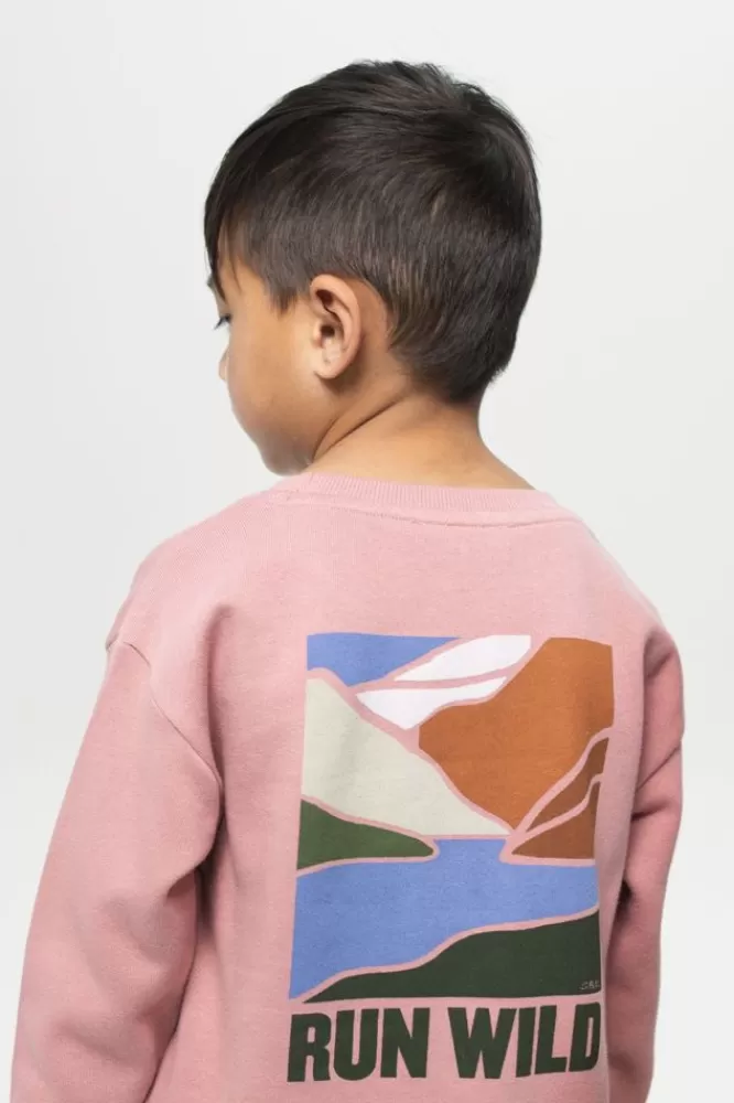 Kids * Truien En Vesten-Vergrijsd Sweater Met Print