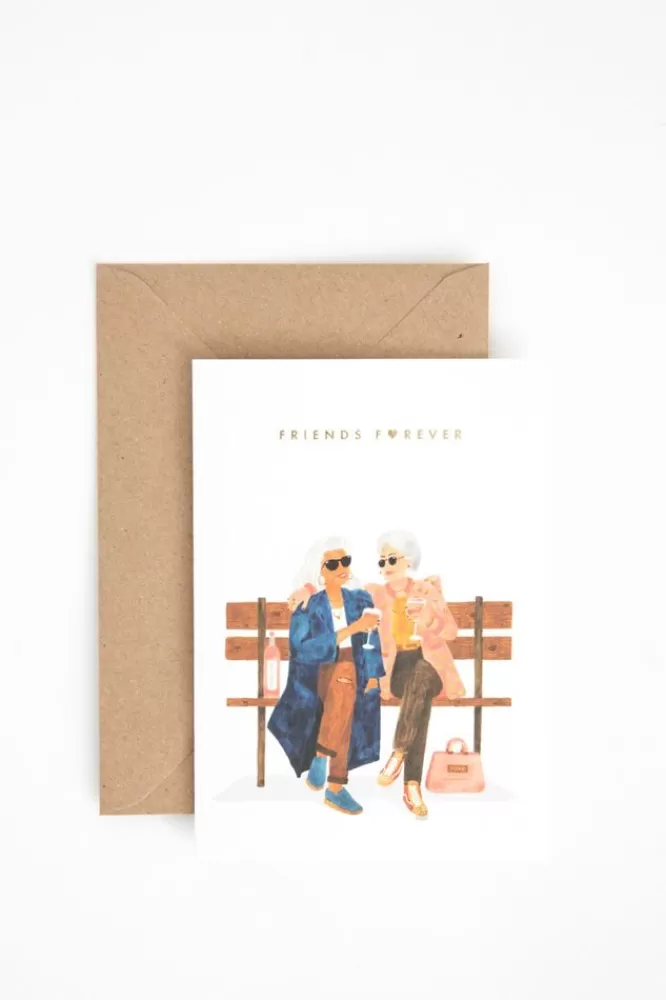 Claire Leina Company Stationery-Wenskaart Friends Forever