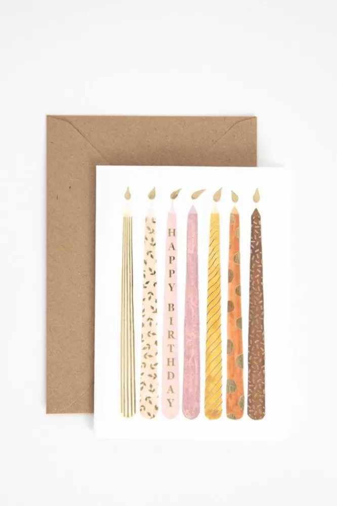 Claire Leina Company Stationery-Wenskaart Golden Candles