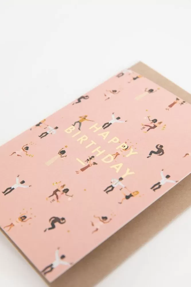 Claire Leina Company Stationery-Wenskaart Happy Birthday Dansers